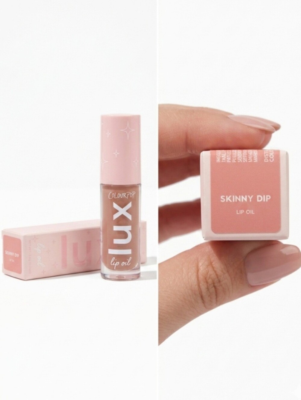 ColourPop LUX Lip Oil — Skinny Dip (Nude Pink)